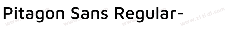 Pitagon Sans Regular字体转换
